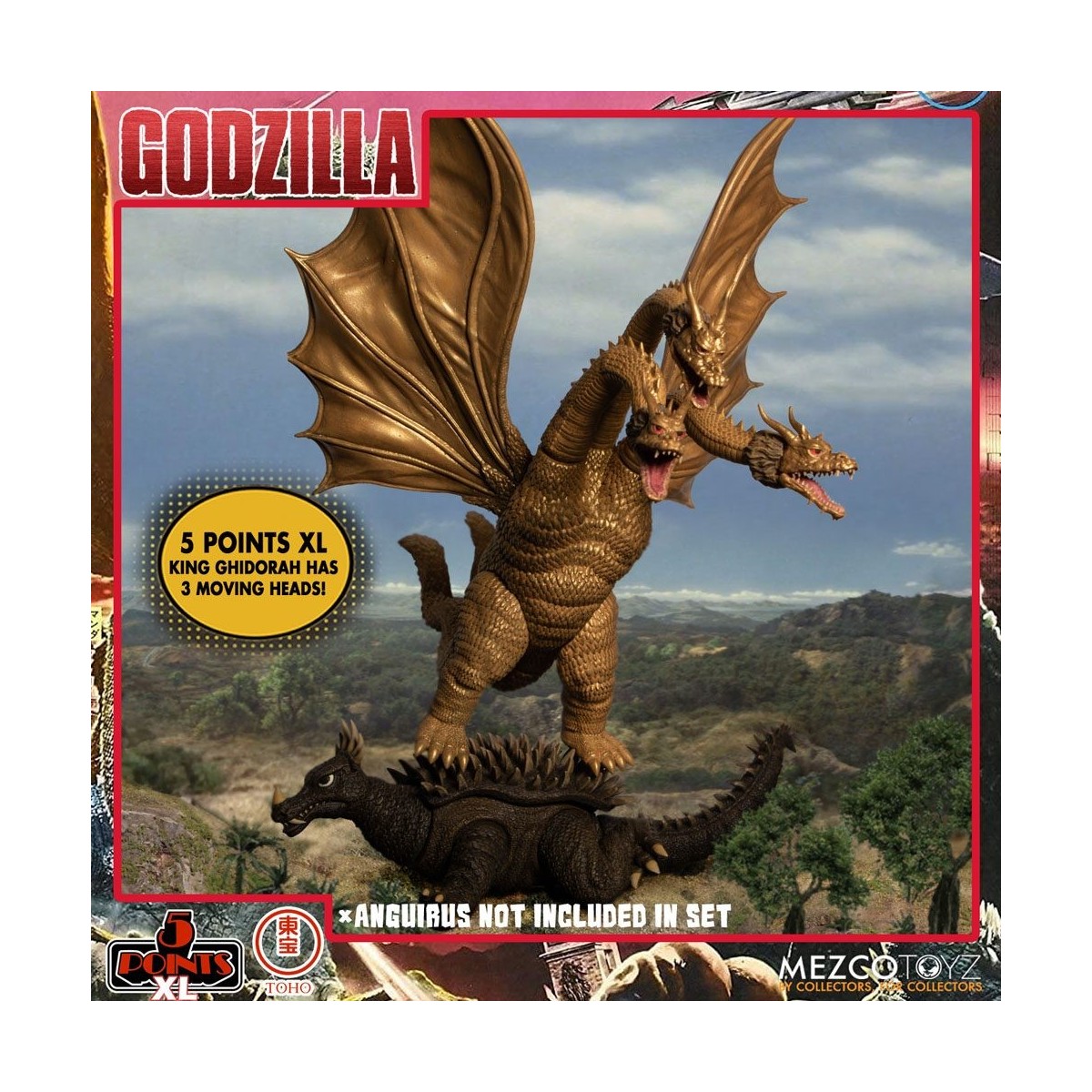 Mezco 5 Points XL Deluxe Box Set Round 2 - Godzilla: Invaders Attack