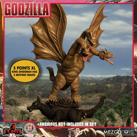 Mezco 5 Points XL Deluxe Box Set Round 2 - Godzilla: Invaders Attack