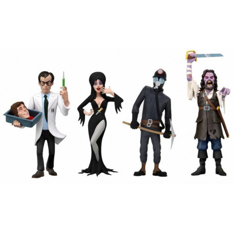 Neca - Toony Terrors - Elvira Captain Blake Herbert West The Miner - Serie 6