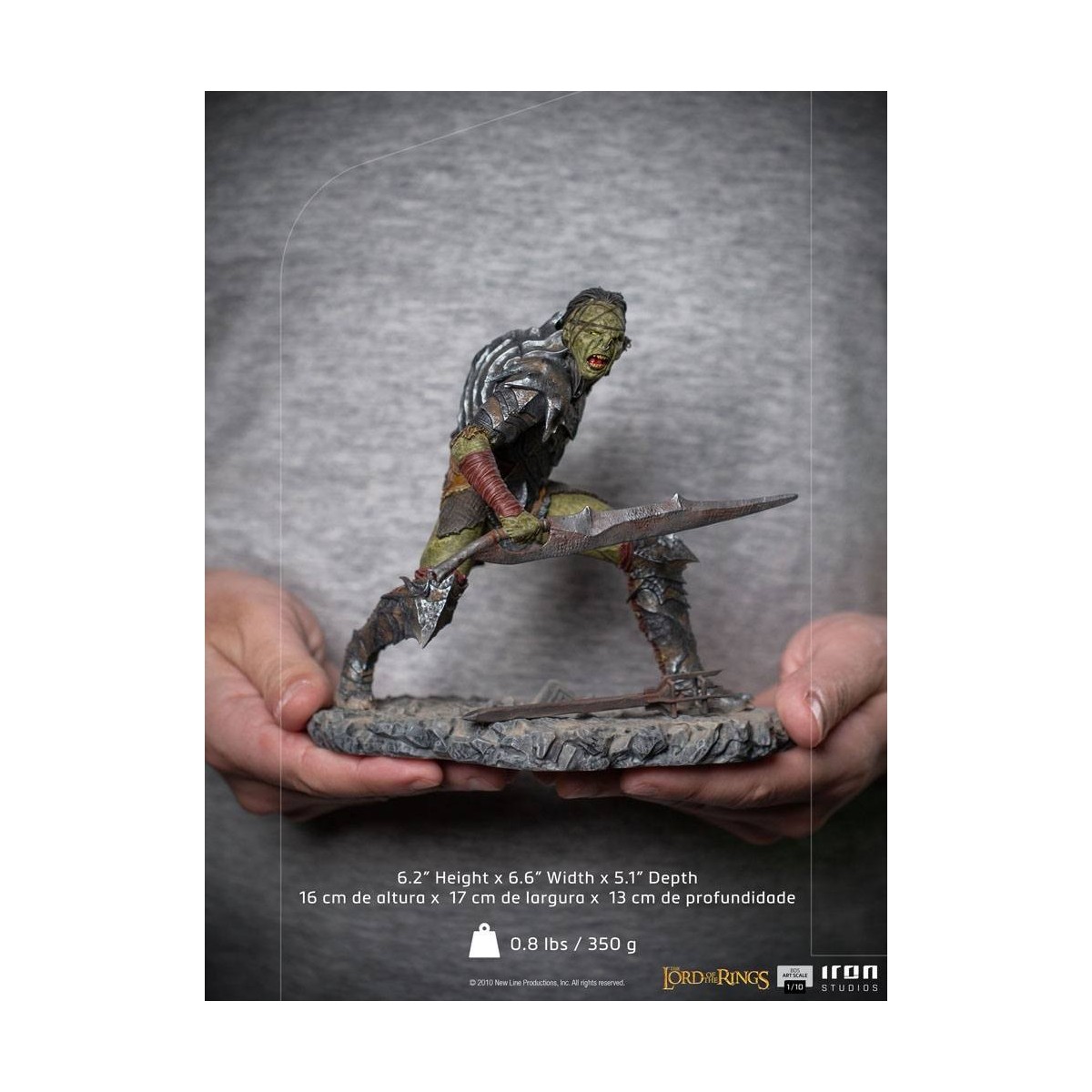 IRON STUDIOS - Swordsman Orc BDS Art Scale 1/10 - Lord of the Rings