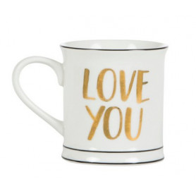 Sass & Belle - Gold Love You Mug