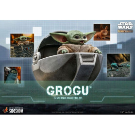 Hot Toys Star Wars - The Mandalorian - Grogu 1/6 pack of 3 figures