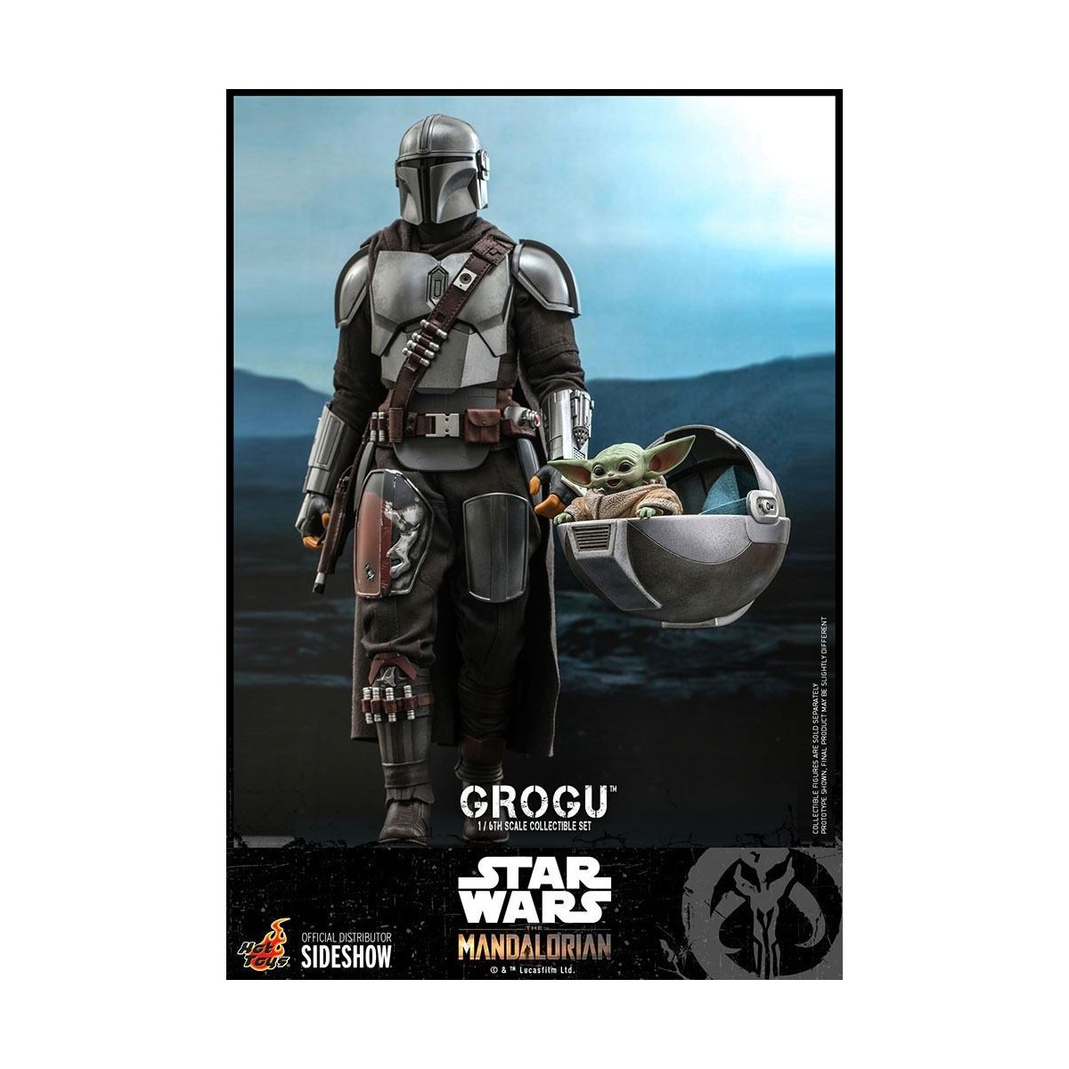 Hot Toys Star Wars - The Mandalorian - Grogu 1/6 pack of 3 figures
