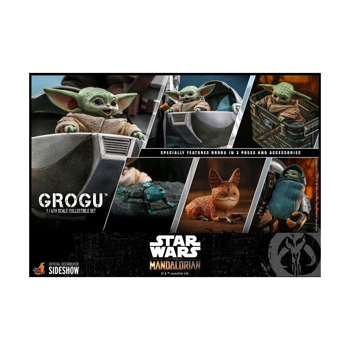 Hot Toys Star Wars - The Mandalorian - Grogu 1/6 pack of 3 figures