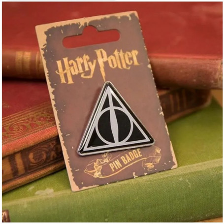 HARRY POTTER - Silver Plated Pendant and Necklace - Deathly Hallows - Deathly Hallows Relics
