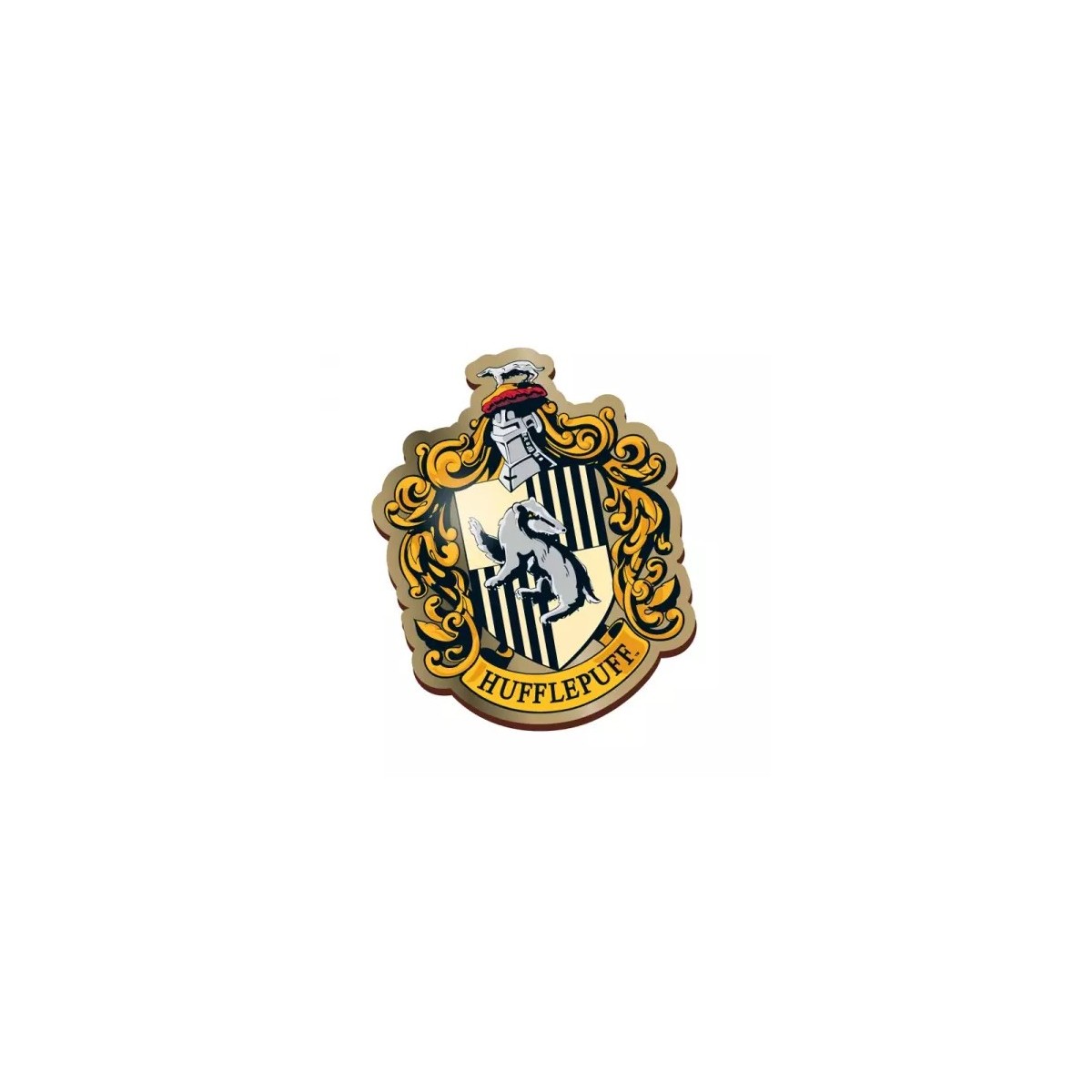 HARRY POTTER - Hufflepuff Badge - Deathly Hallows