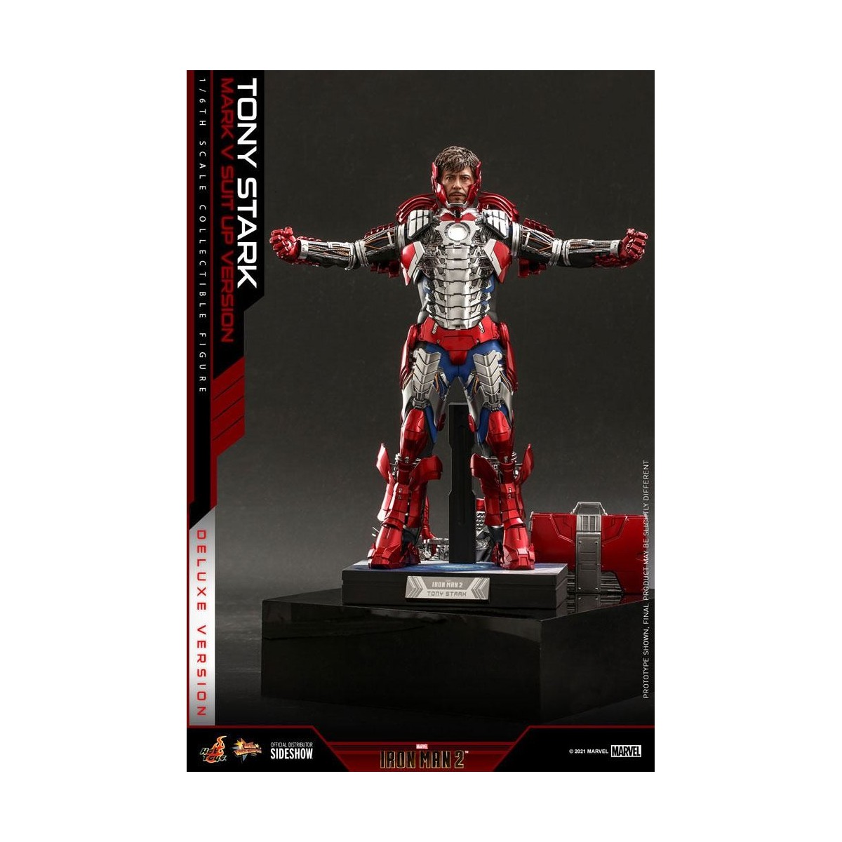 Hot Toys Iron Man 2 - Mark V Suit Up Deluxe Version 1/6