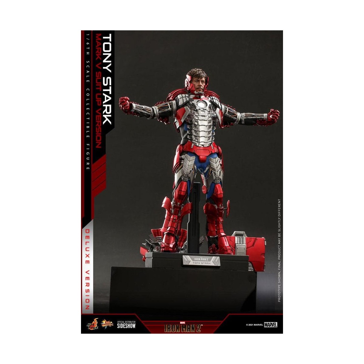 Hot Toys Iron Man 2 - Mark V Suit Up Deluxe Version 1/6