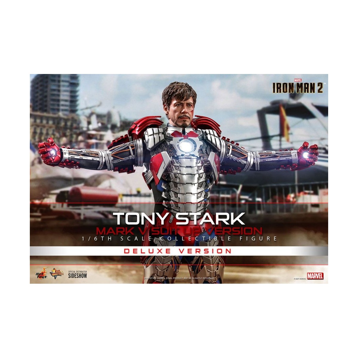 Hot Toys Iron Man 2 - Mark V Suit Up Deluxe Version 1/6