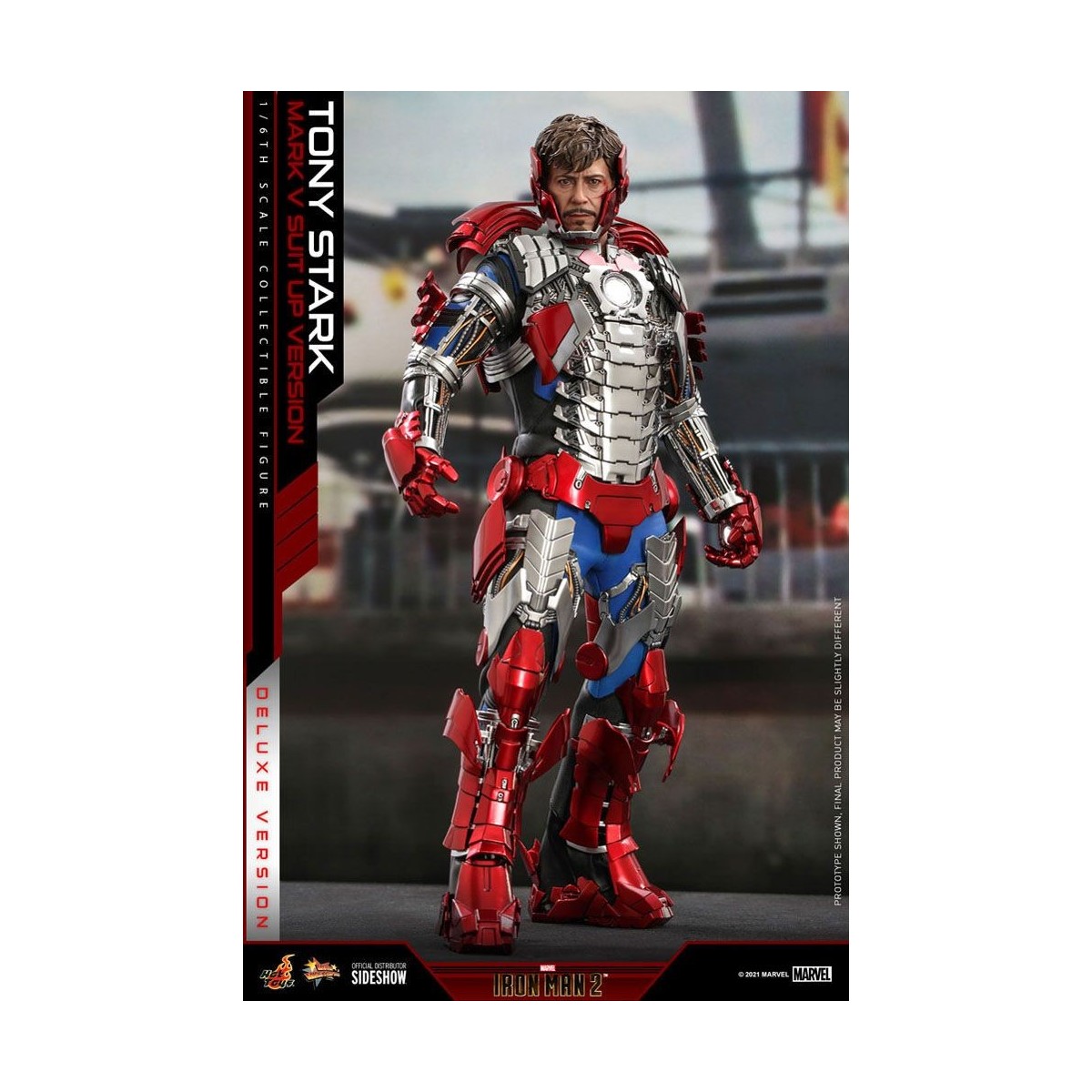 Hot Toys Iron Man 2 - Mark V Suit Up Deluxe Version 1/6