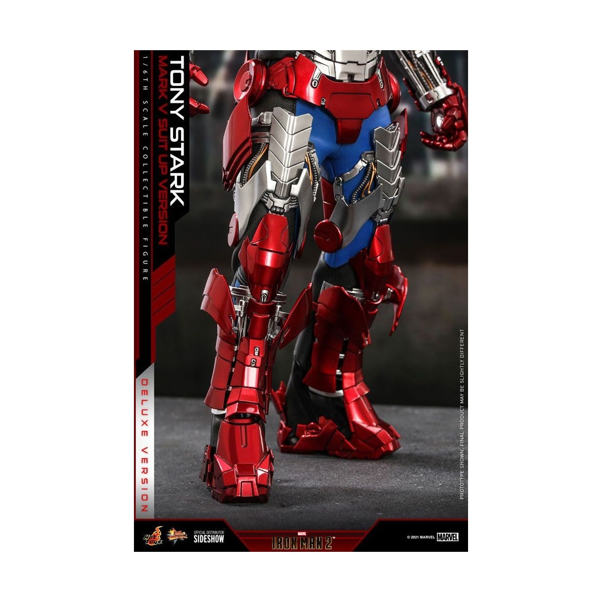 Hot Toys Iron Man 2 - Mark V Suit Up Deluxe Version 1/6