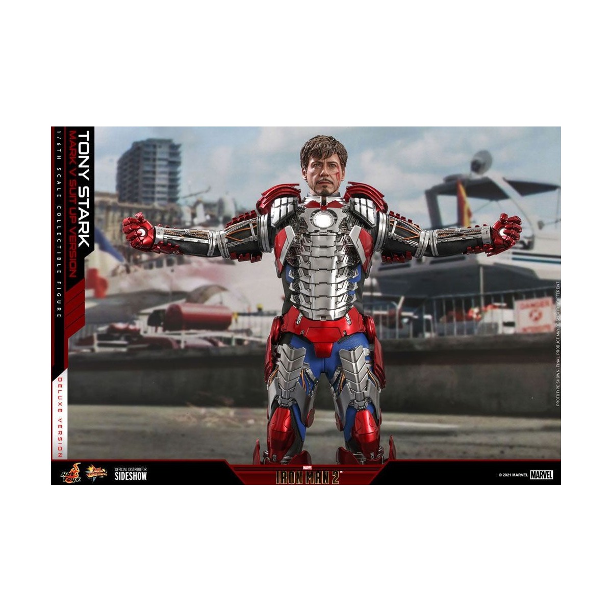 Hot Toys Iron Man 2 - Mark V Suit Up Deluxe Version 1/6