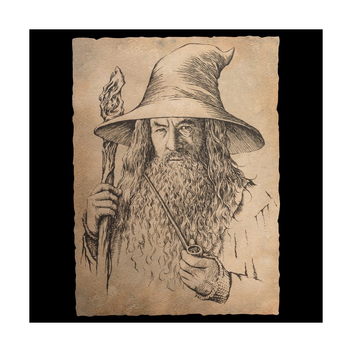 Weta - Gandalf Portrait Print - The Hobbit An Unexpected Journey Art Print