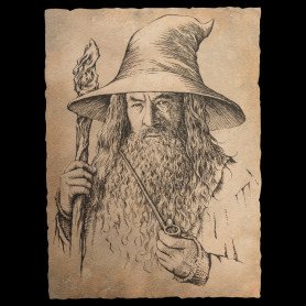 Weta - Gandalf Portrait Print - The Hobbit An Unexpected Journey Art Print