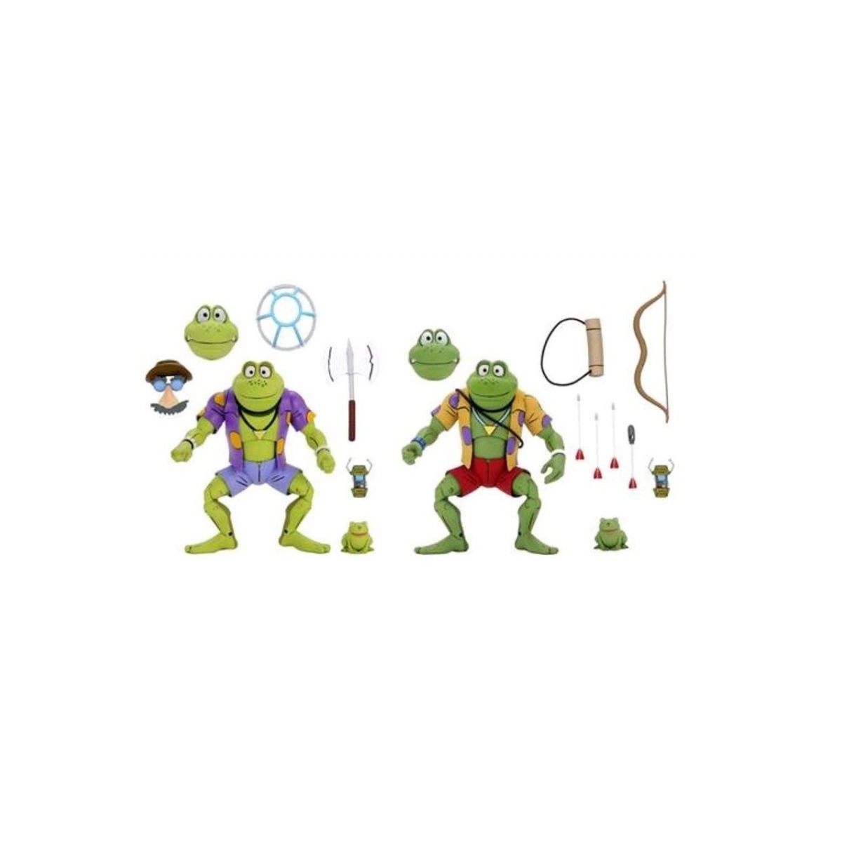 Neca - TMNT - Ninja Turtles - Pack 2 figures Genghis & Rasputin Frog
