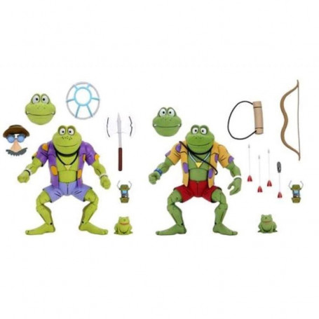 Neca - TMNT - Ninja Turtles - Pack 2 figures Genghis & Rasputin Frog