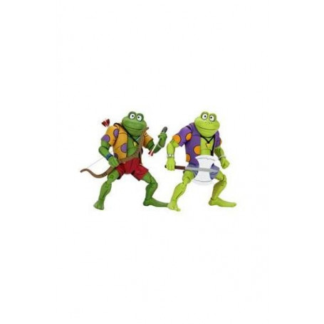 Neca - TMNT - Ninja Turtles - Pack 2 figures Genghis & Rasputin Frog