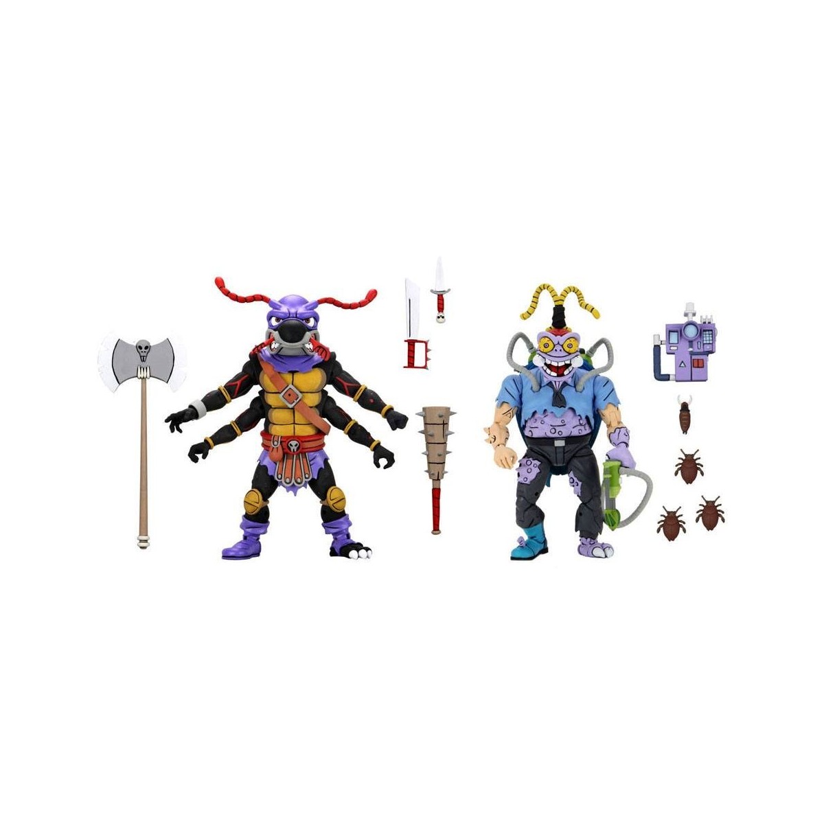 Neca - TMNT - Teenage Mutant Ninja Turtles - Pack 2 figures Antrax & Scumbug