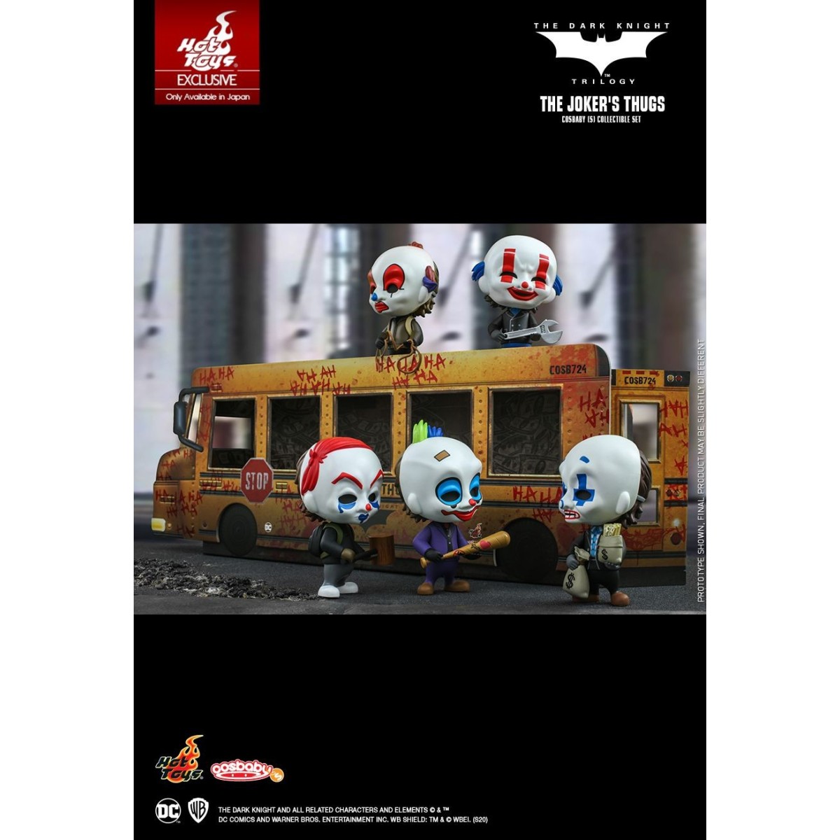 Hot Toys - Batman The Dark Knight Trilogy - The Joker's Thugs set of 5 - Cosbaby - 9cm