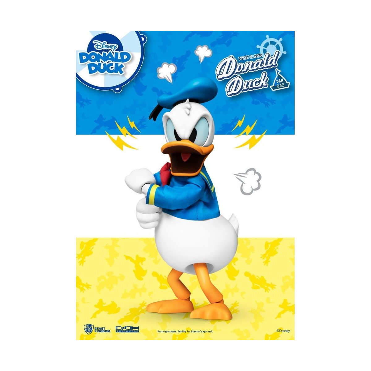Beast Kingdom Disney Classic Figurine - Donald Duck Classic Version - Dynamic Action Heroes 1/9