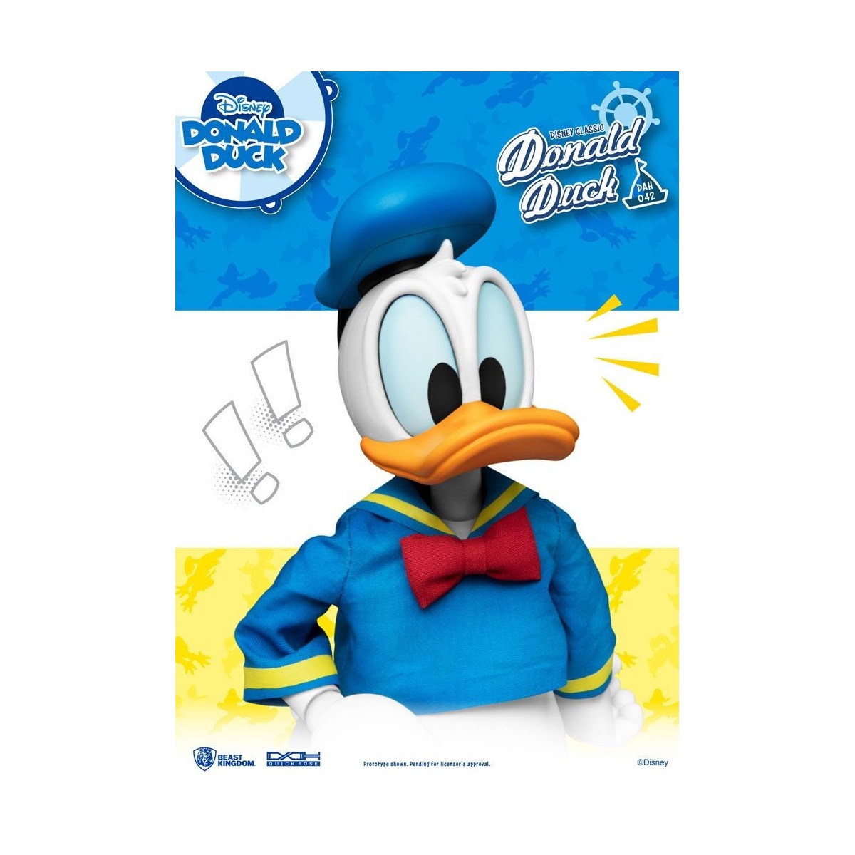 Beast Kingdom Disney Classic Figurine - Donald Duck Classic Version - Dynamic Action Heroes 1/9