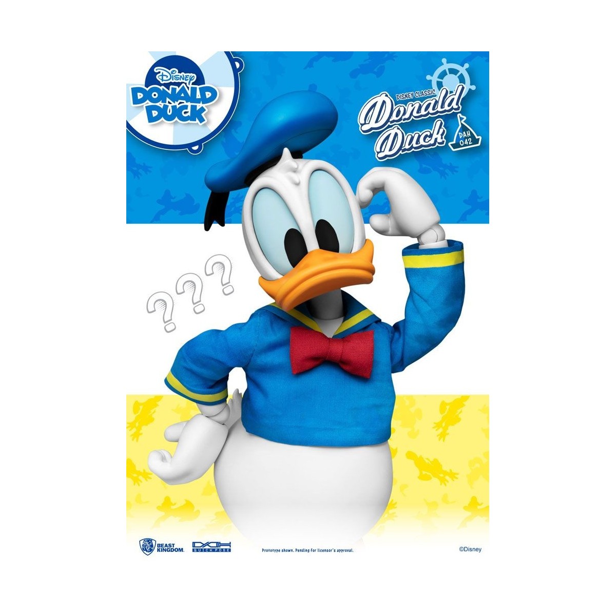 Beast Kingdom Disney Classic Figurine - Donald Duck Classic Version - Dynamic Action Heroes 1/9