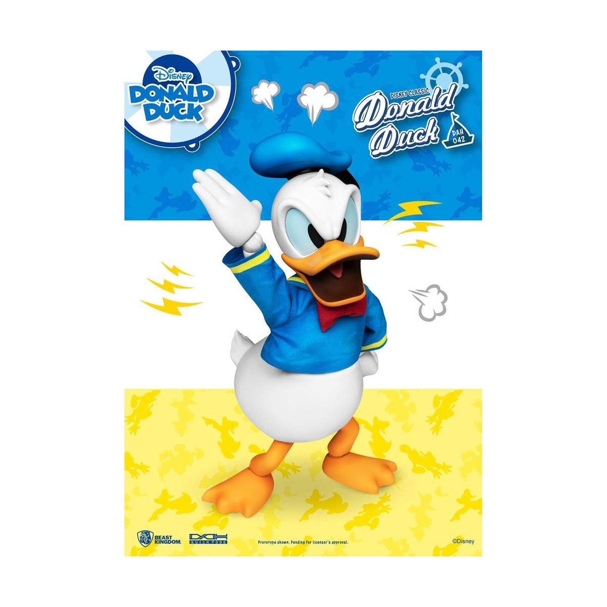Beast Kingdom Disney Classic Figurine - Donald Duck Classic Version - Dynamic Action Heroes 1/9