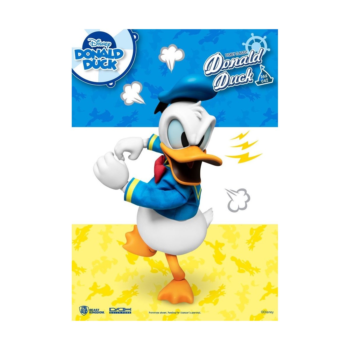 Beast Kingdom Disney Classic Figurine - Donald Duck Classic Version - Dynamic Action Heroes 1/9