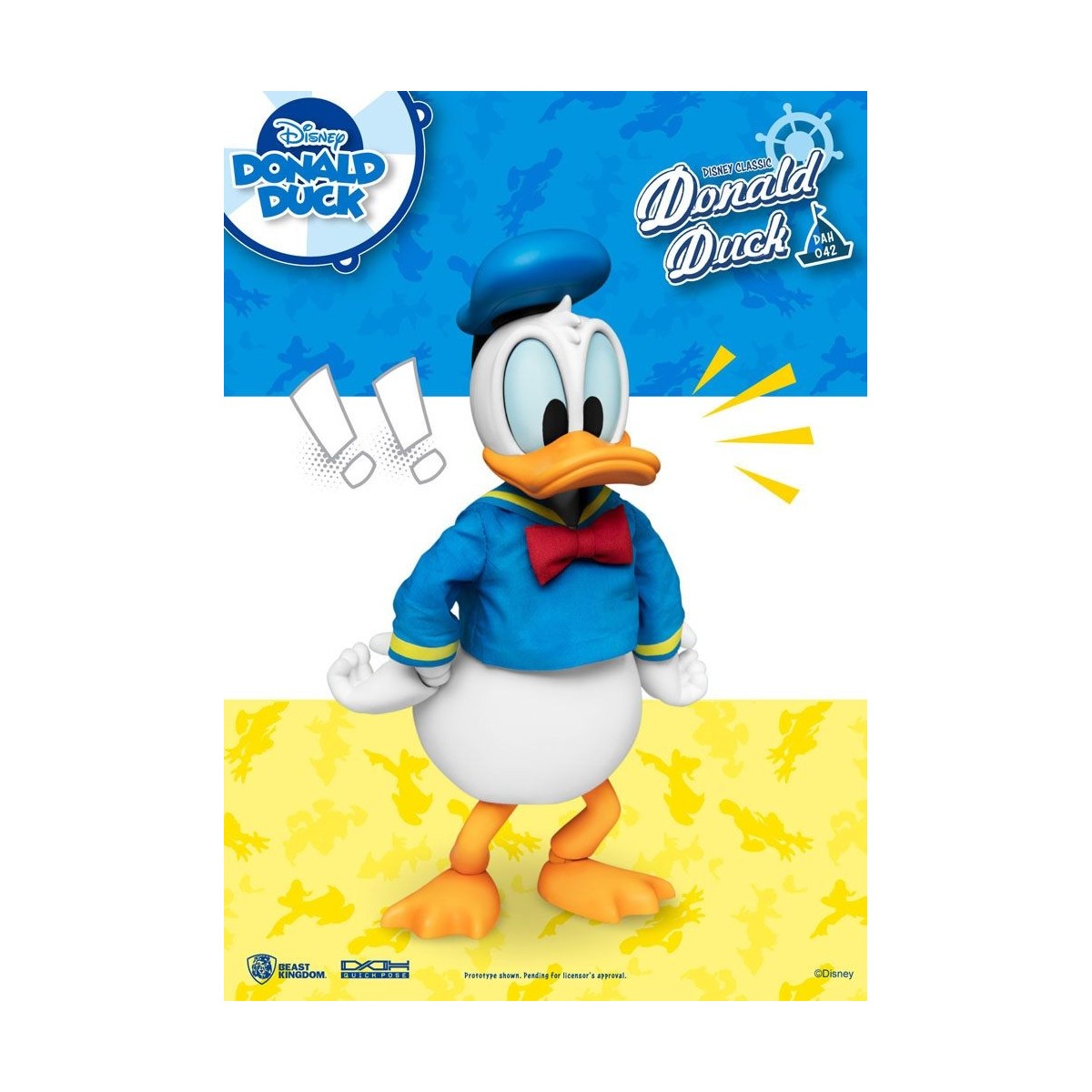 Beast Kingdom Disney Classic Figurine - Donald Duck Classic Version - Dynamic Action Heroes 1/9