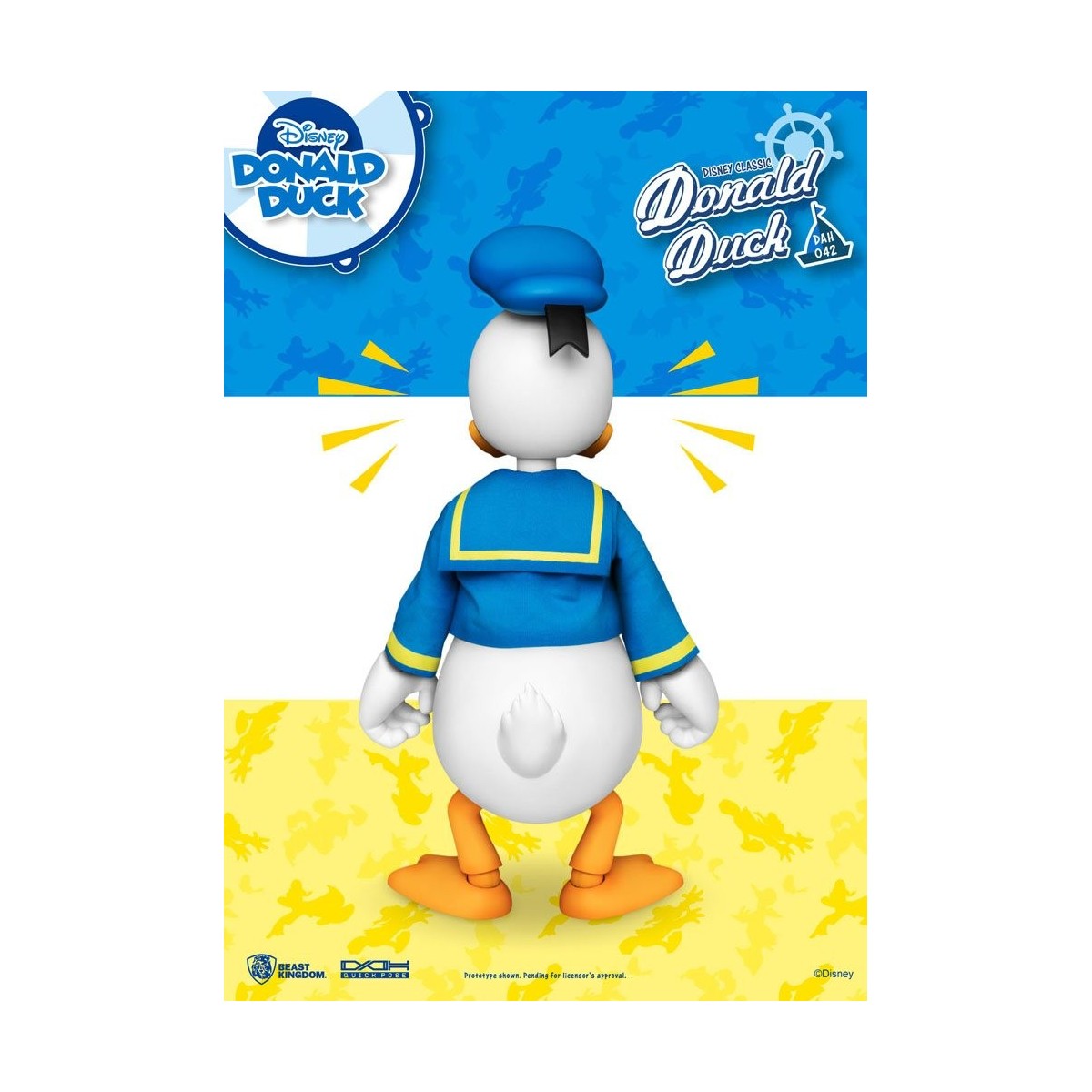 Beast Kingdom Disney Classic Figurine - Donald Duck Classic Version - Dynamic Action Heroes 1/9