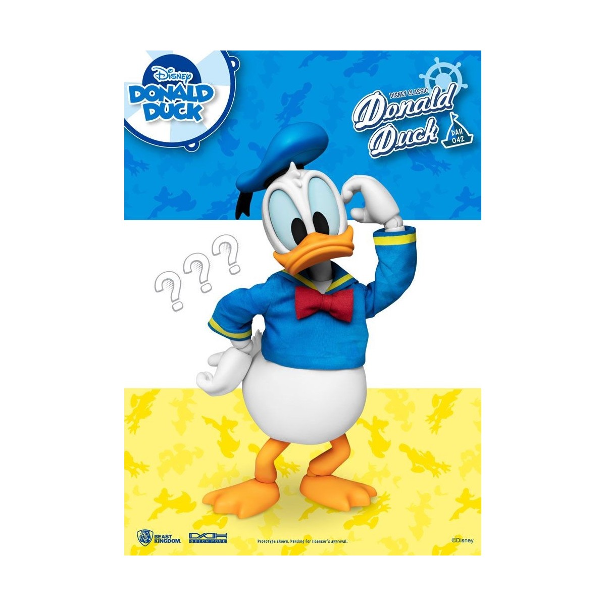 Beast Kingdom Disney Classic Figurine - Donald Duck Classic Version - Dynamic Action Heroes 1/9