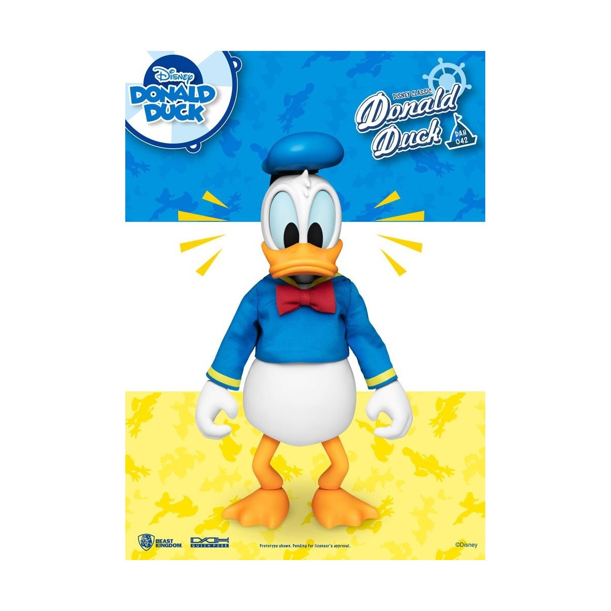 Beast Kingdom Disney Classic Figurine - Donald Duck Classic Version - Dynamic Action Heroes 1/9