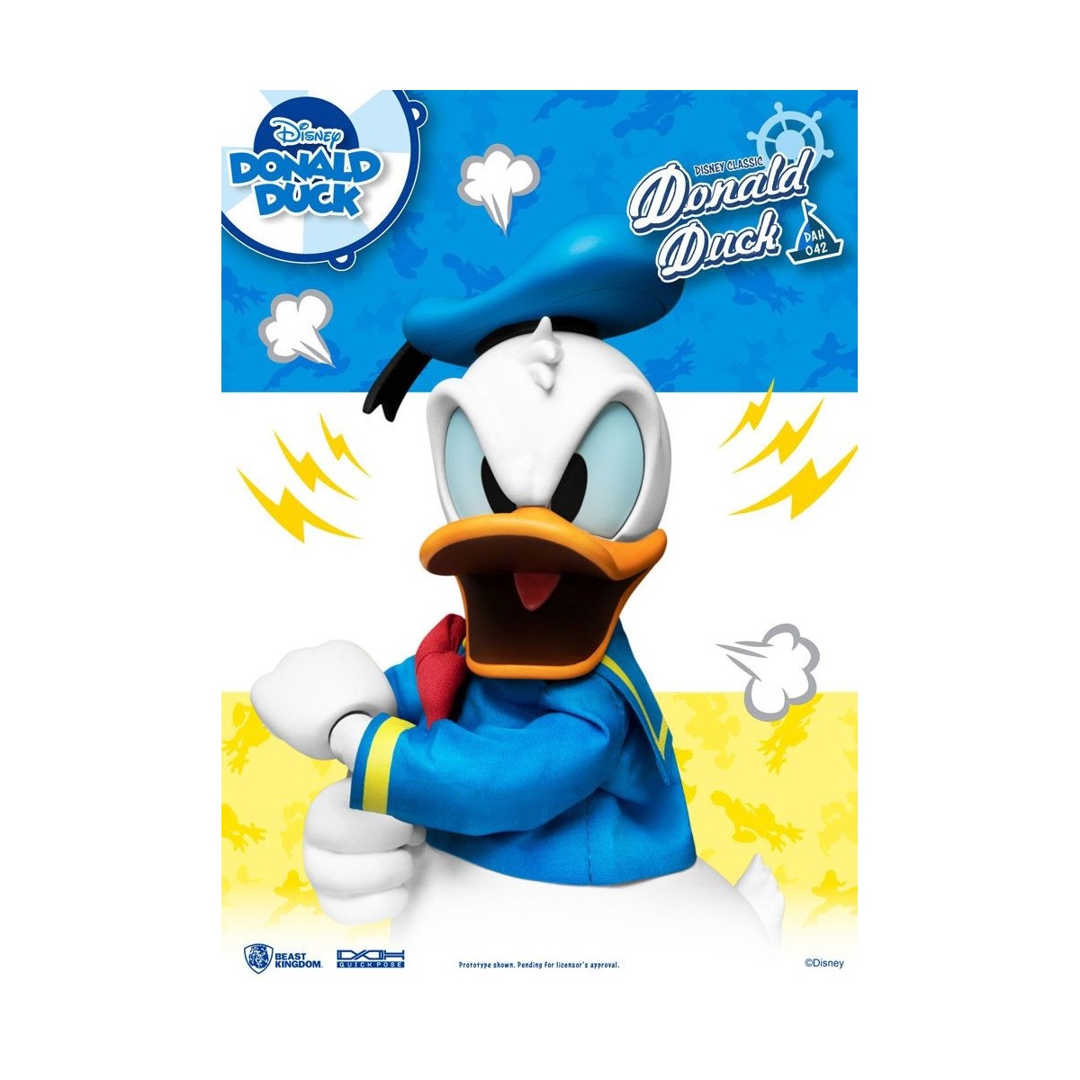 Beast Kingdom Disney Classic Figurine - Donald Duck Classic Version - Dynamic Action Heroes 1/9