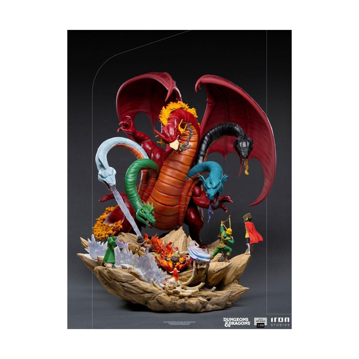 Iron Studios Dungeons & Dragons - 1/20 Half Art Scale Tiamat Battle Statuette
