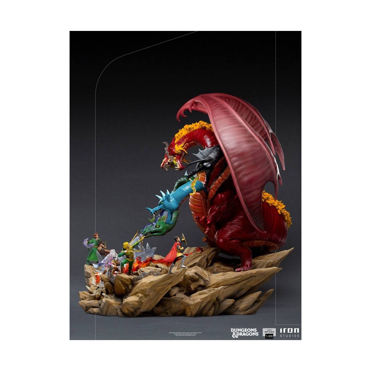 Iron Studios Dungeons & Dragons - 1/20 Half Art Scale Tiamat Battle Statuette