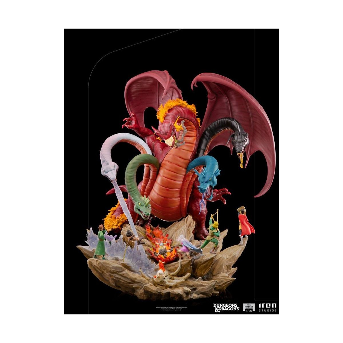 Iron Studios Dungeons & Dragons - 1/20 Half Art Scale Tiamat Battle Statuette