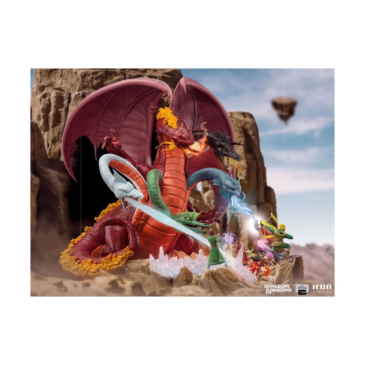 Iron Studios Dungeons & Dragons - 1/20 Half Art Scale Tiamat Battle Statuette