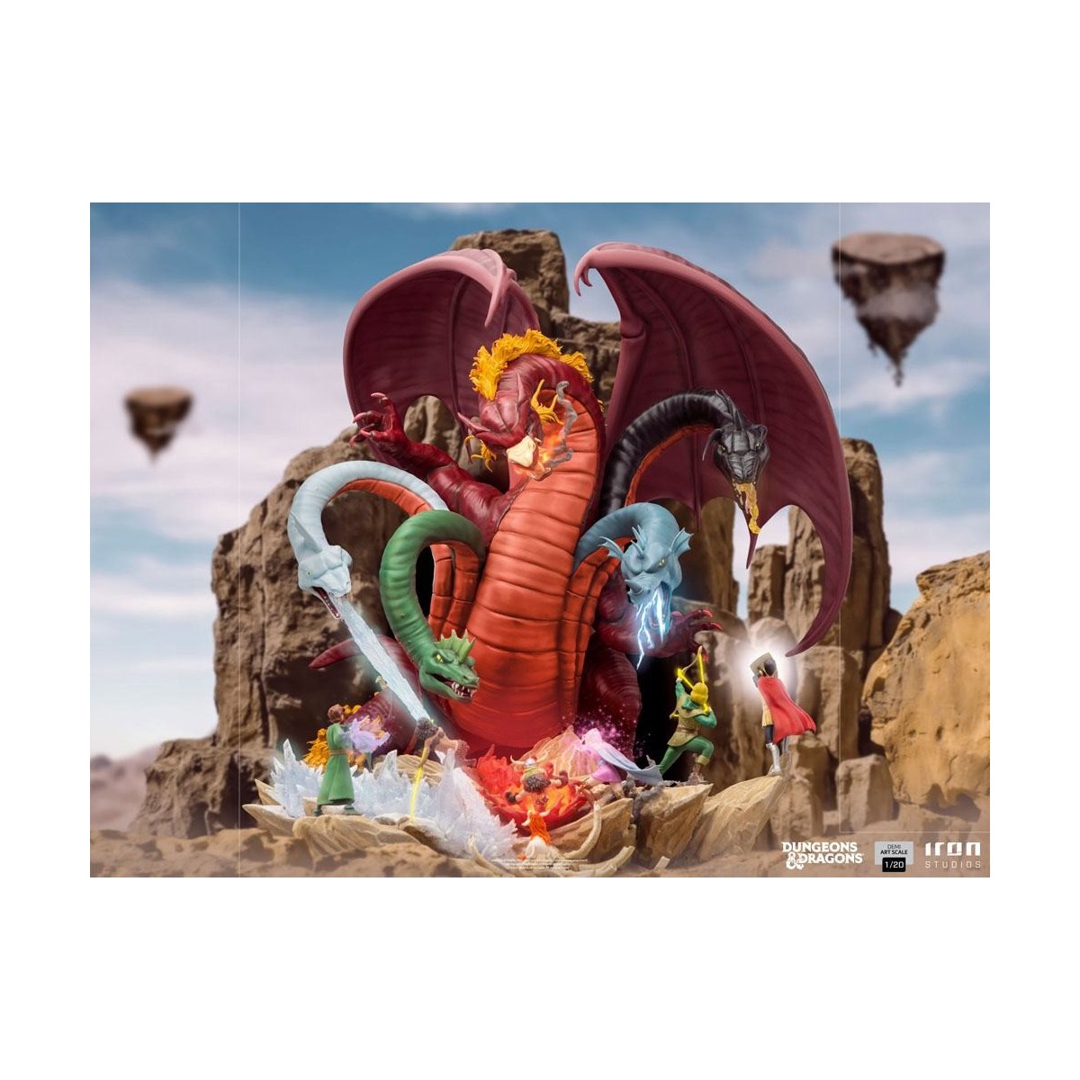 Iron Studios Dungeons & Dragons - 1/20 Half Art Scale Tiamat Battle Statuette