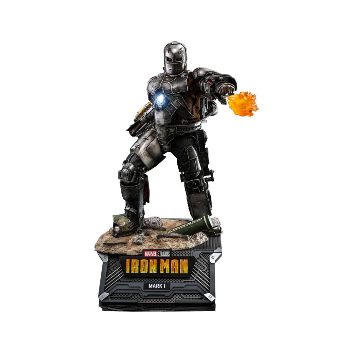 Hot Toys Iron Man Mark I Die Cast Version - Movie Masterpiece 1/6