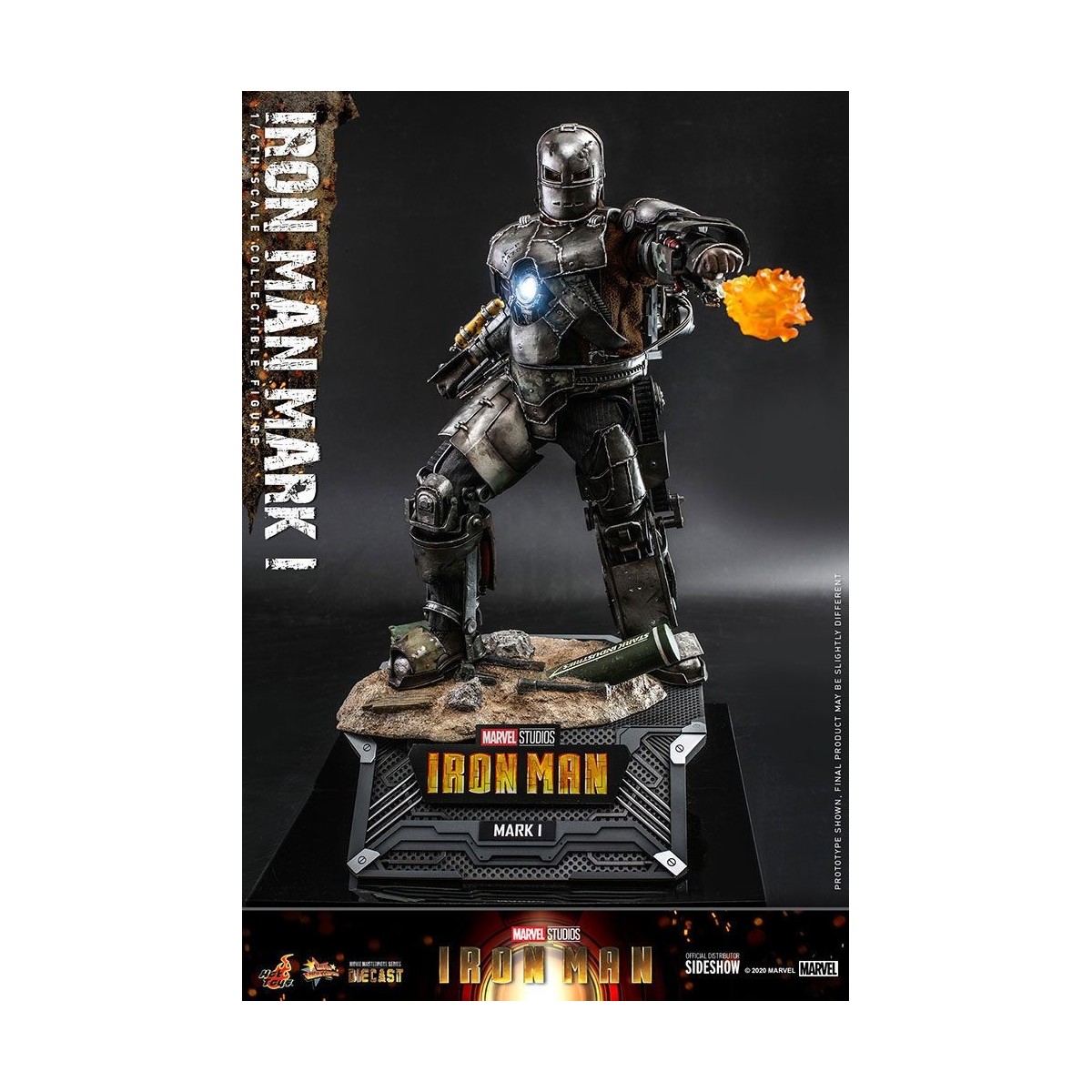 Hot Toys Iron Man Mark I Die Cast Version - Movie Masterpiece 1/6