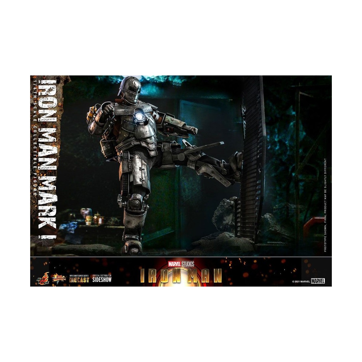 Hot Toys Iron Man Mark I Die Cast Version - Movie Masterpiece 1/6