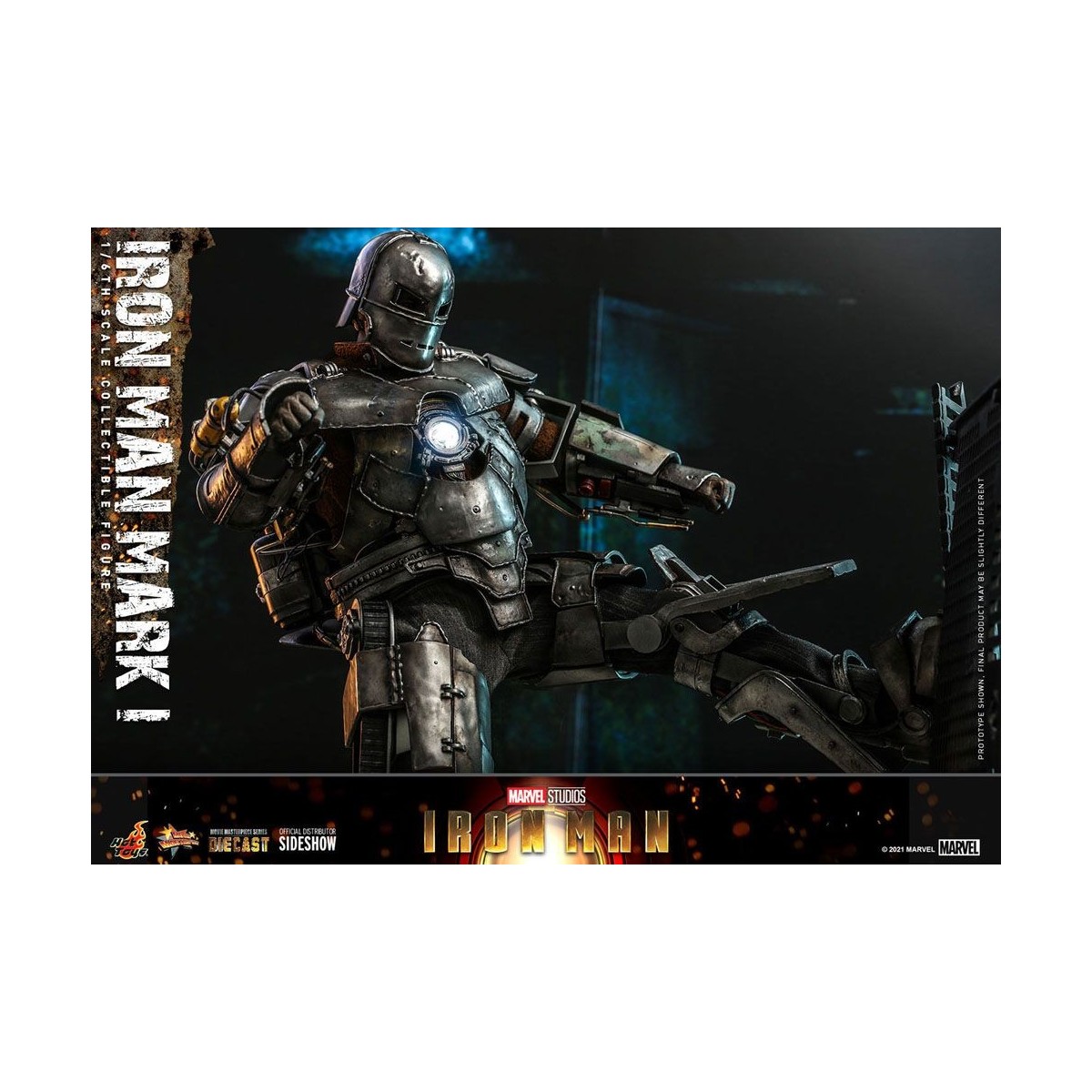 Hot Toys Iron Man Mark I Die Cast Version - Movie Masterpiece 1/6