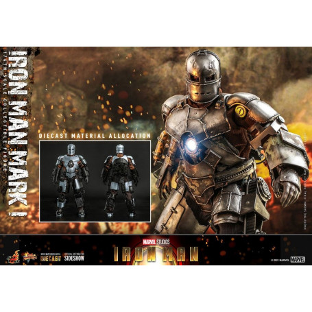 Hot Toys Iron Man Mark I Die Cast Version - Movie Masterpiece 1/6