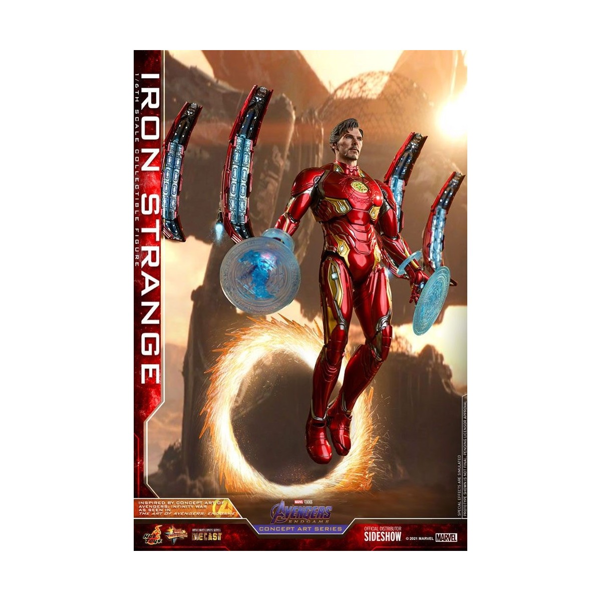 Hot toys 1/6 Avengers: Endgame Iron Strange Concept Art Series PVC 1/6
