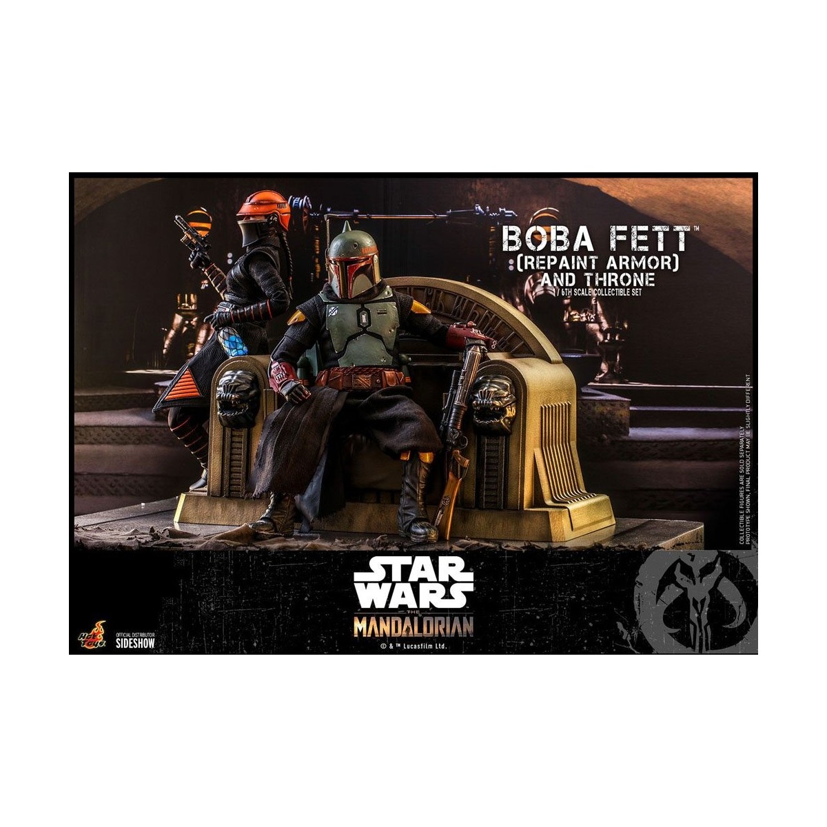 Hot Toys Star Wars The Mandalorian - Boba Fett (Repaint Armor) and Throne 1/6 Movie Masterpiece