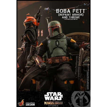 Hot Toys Star Wars The Mandalorian - Boba Fett (Repaint Armor) and Throne 1/6 Movie Masterpiece