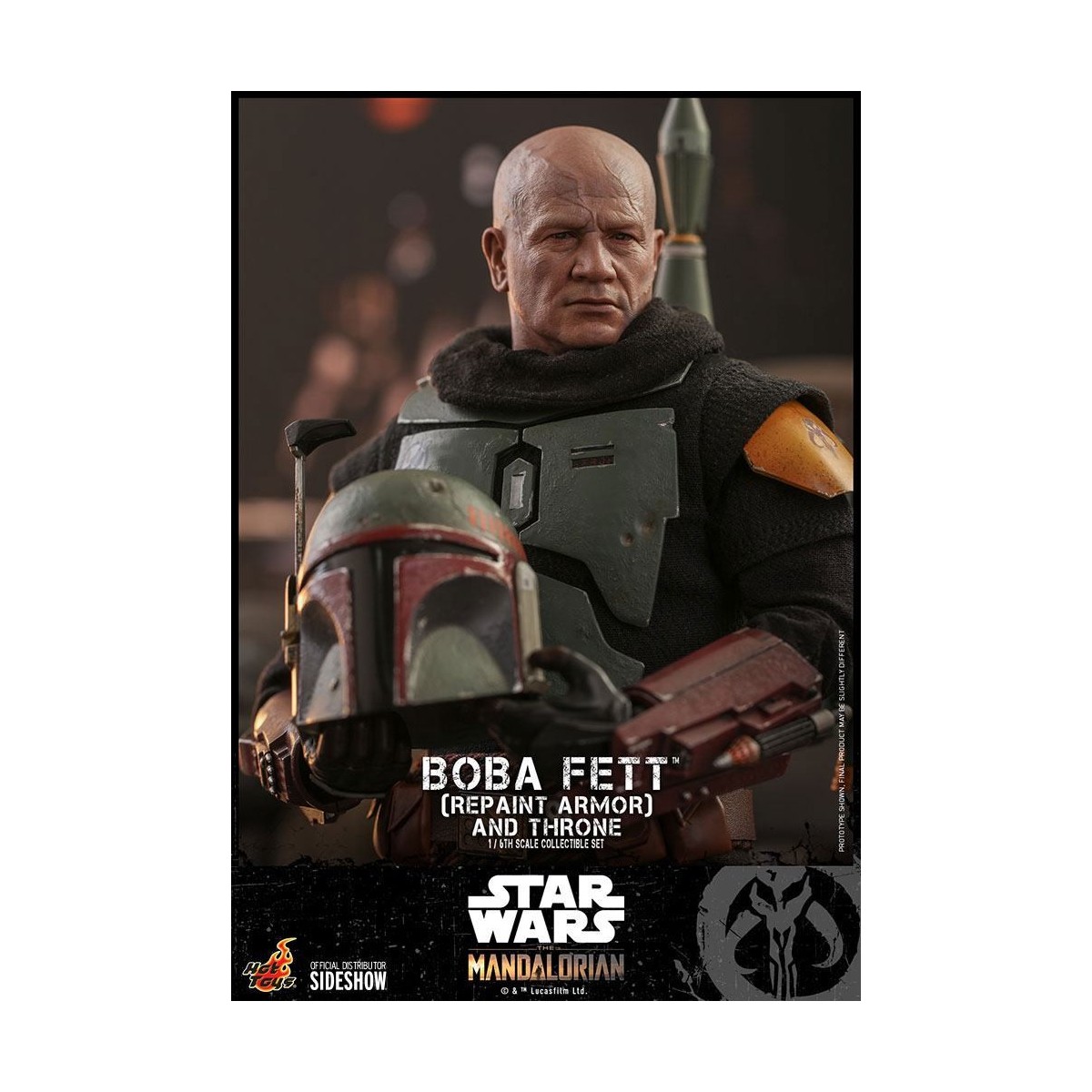 Hot Toys Star Wars The Mandalorian - Boba Fett (Repaint Armor) and Throne 1/6 Movie Masterpiece