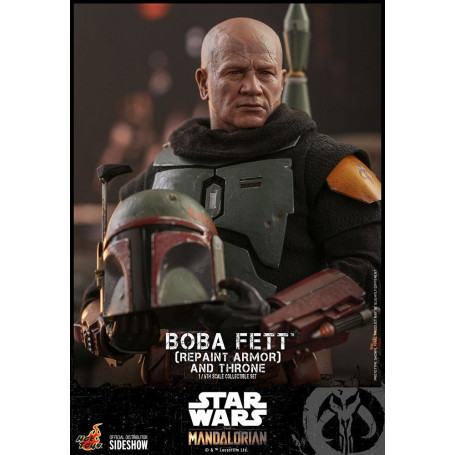 Hot Toys Star Wars The Mandalorian - Boba Fett (Repaint Armor) and Throne 1/6 Movie Masterpiece