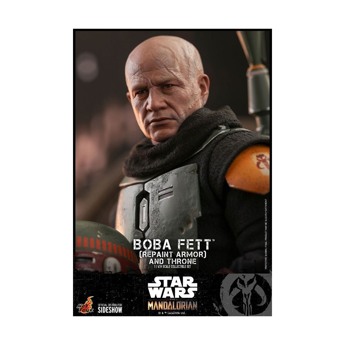 Hot Toys Star Wars The Mandalorian - Boba Fett (Repaint Armor) and Throne 1/6 Movie Masterpiece