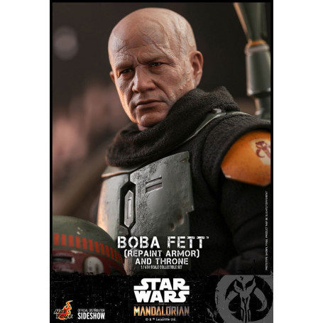 Hot Toys Star Wars The Mandalorian - Boba Fett (Repaint Armor) and Throne 1/6 Movie Masterpiece